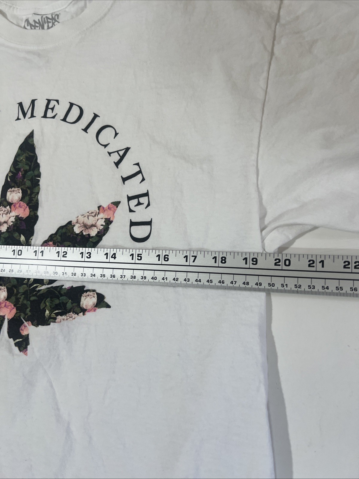 Spencer's Men Shirt Large White Heavenly Medicated Marijuana Leaf Short Sleeve gallery