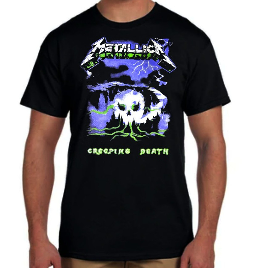 Metallica Creeping Death Heavy Metal Band Men's Black T Shirt (Multiple Designs) gallery