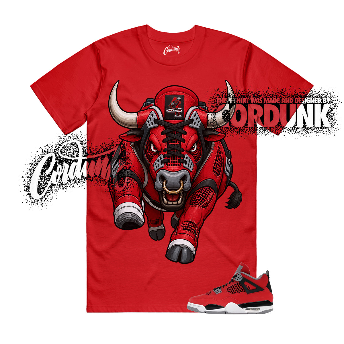 4 Toro Bravo Fire Red White Black Cement Grey 2026 T Shirt Match TORO3 gallery