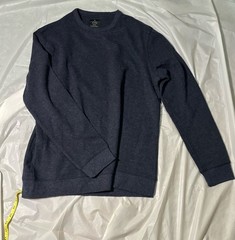 Members Mark Mens Pullover Medium Size Blue Long Sleeves Top NWT