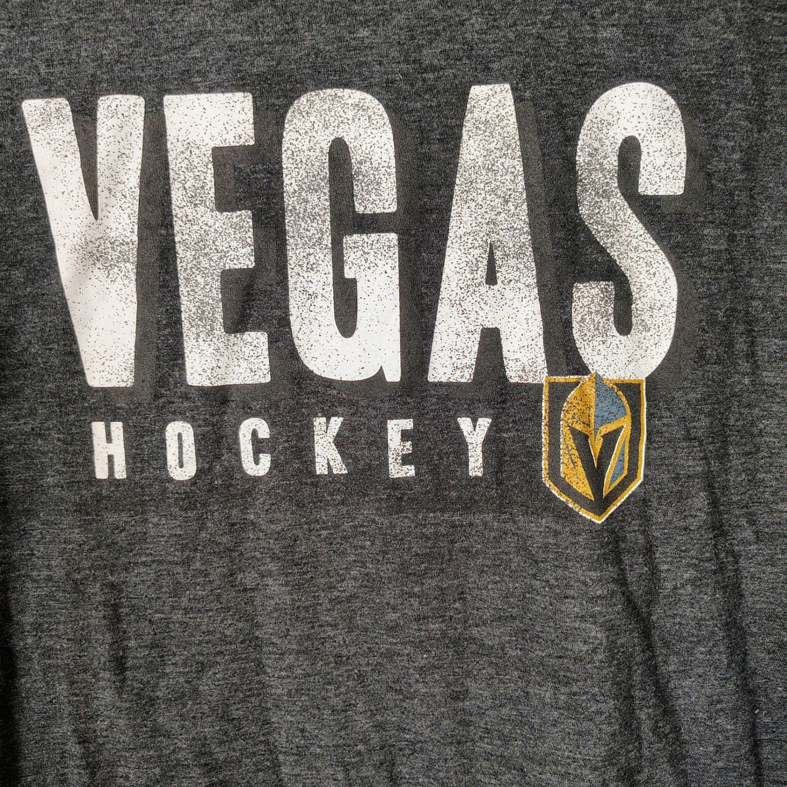 47 Brand Vegas Golden Knights NHL Hockey Raglan T-Shirt XL Charcoal Grey gallery