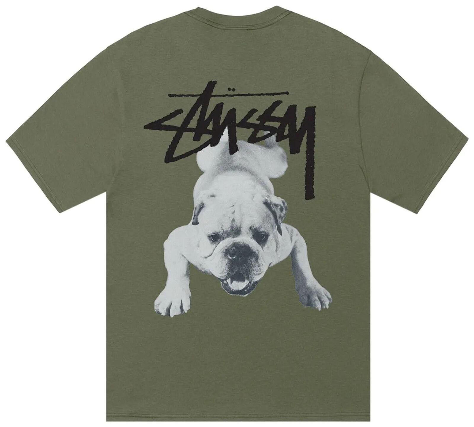 Stüssy Stock Dog Tee Olive • XL