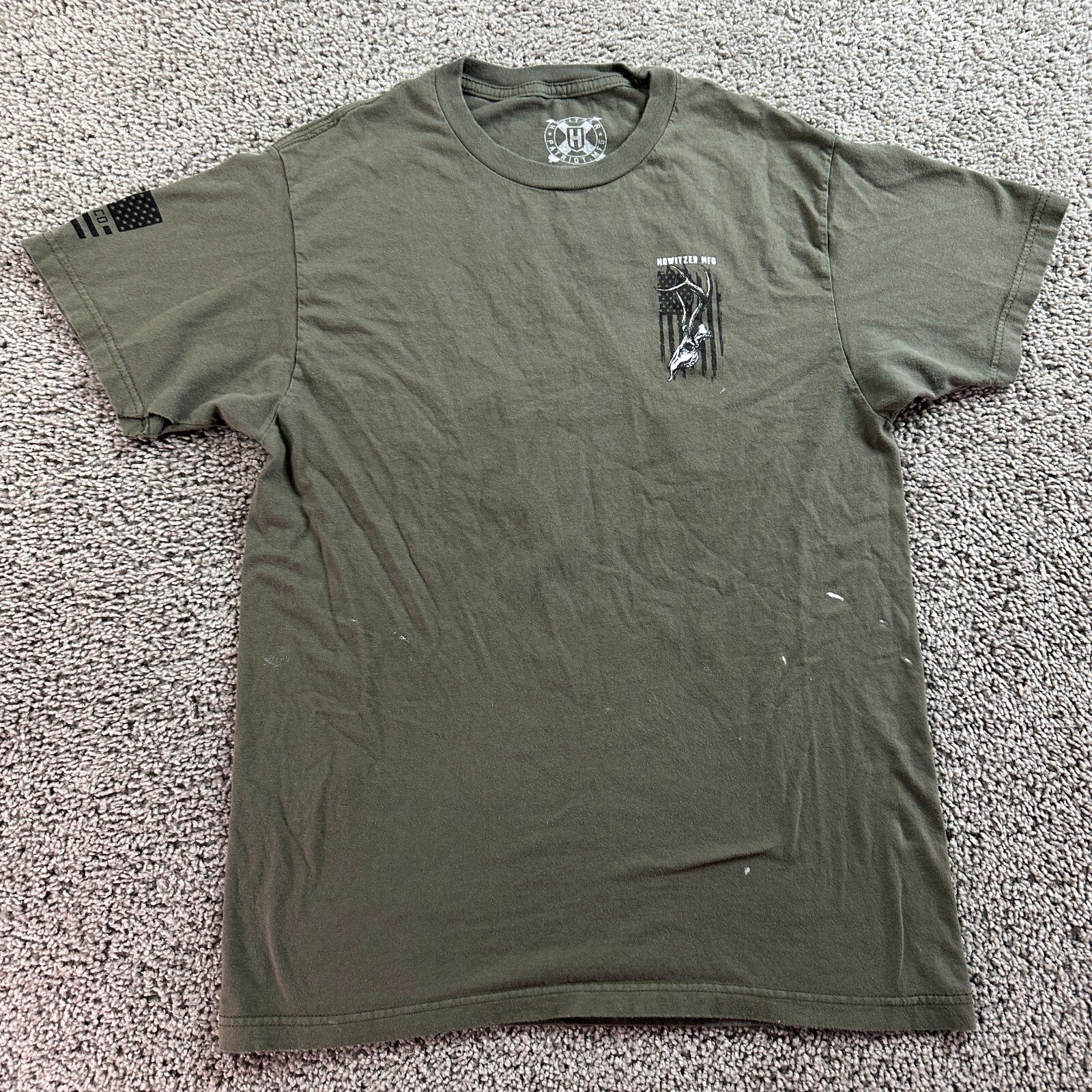 Howitzer Patriot MFG Shirt Mens Medium Green Live To Hunt Archery READ gallery