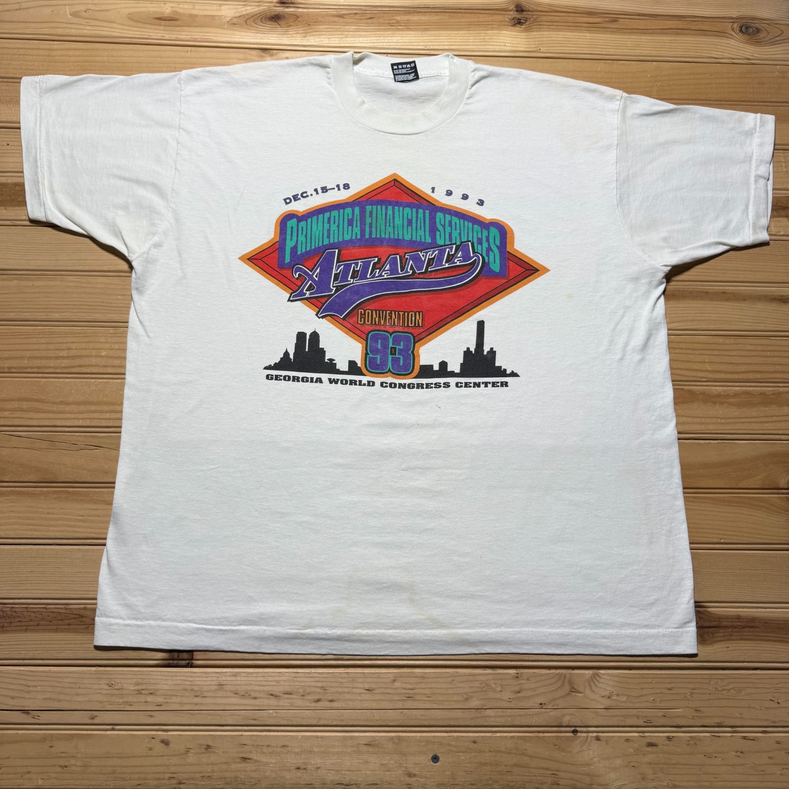 Vintage 1993 Primerica Financial Services Atlanta Convention T-Shirt USA – XXL