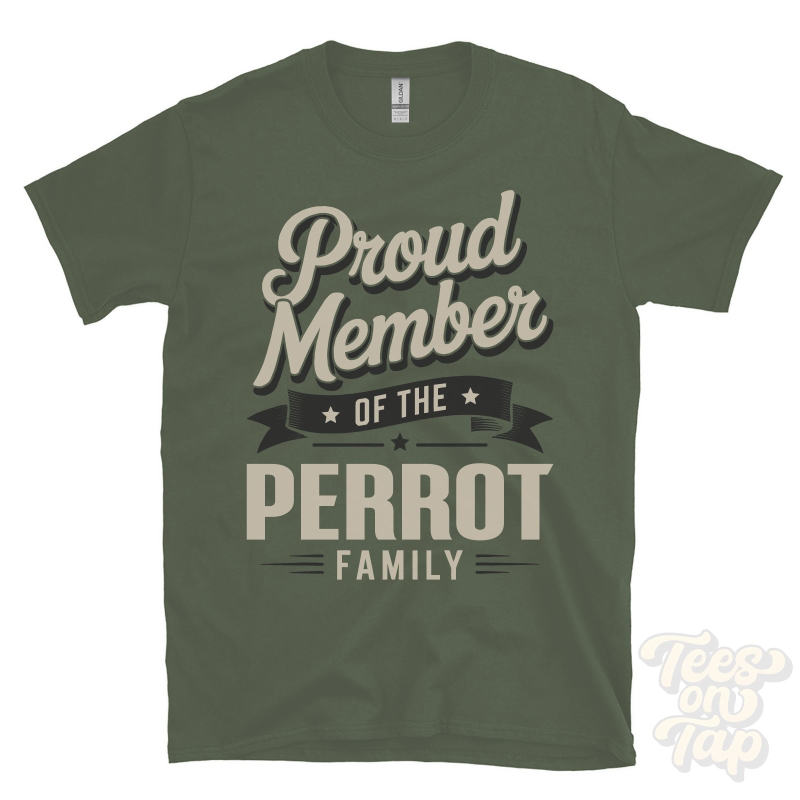 PROUD MEMBER OF THE PERROT FAMILY T-SHIRT surname last name heritage ancestry