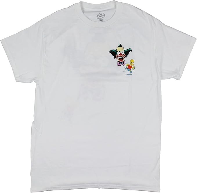 The Simpsons Mens Bart Graffiti Krusty The Clown Double-Sided Shirt New S, M gallery