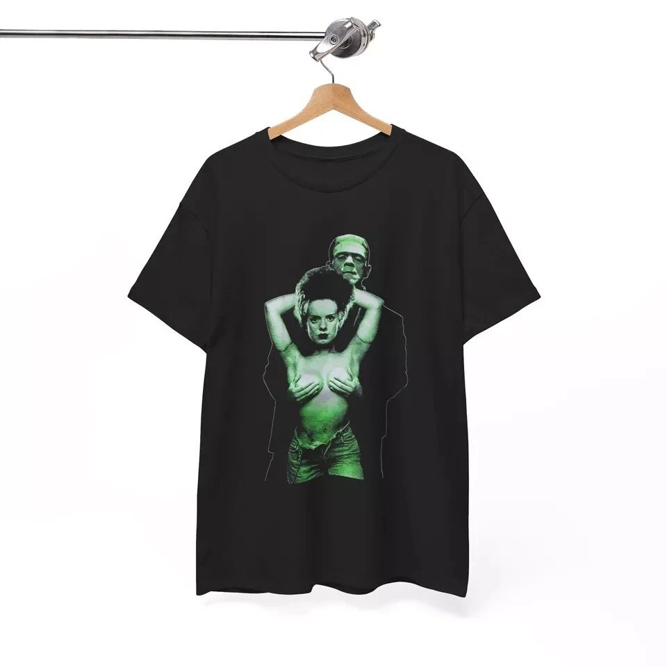 T-shirt Bride Horror Monster Movie The Bride of Frankenstein Unisex