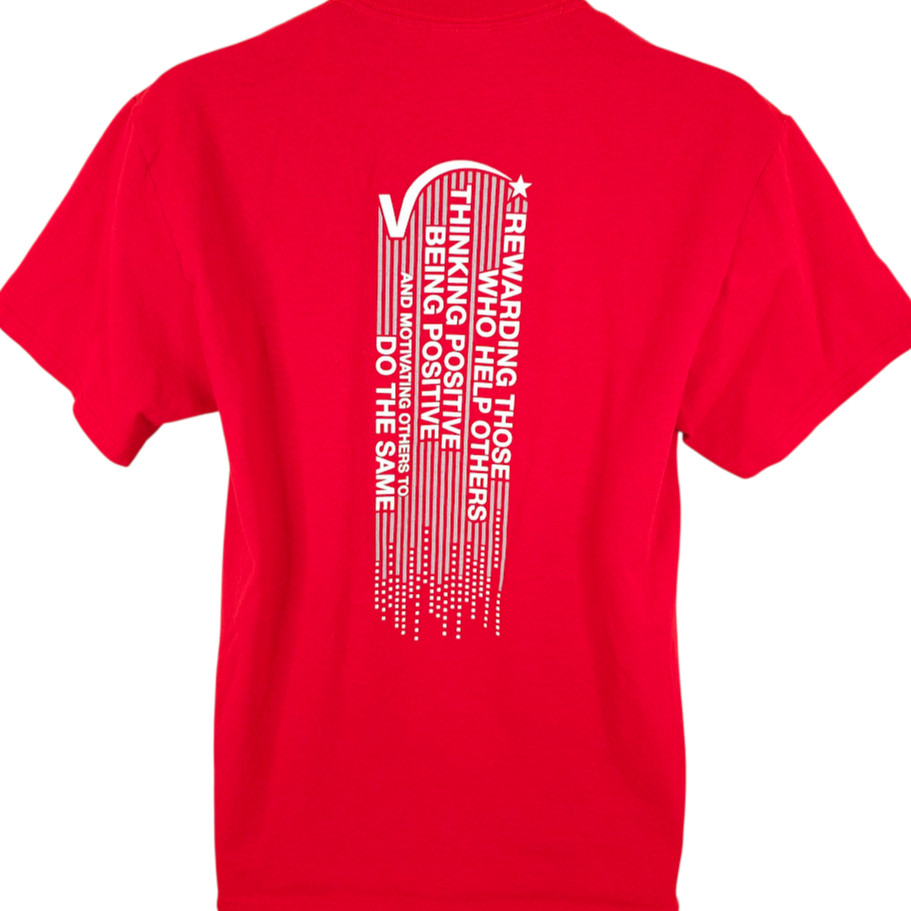 The Positive Side T Shirt Mens Size Medium Red Help Others gallery