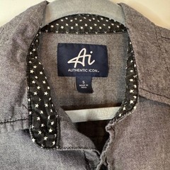 Authentic Icon US Tour Chambray Shirt Size Small City Print Minimalist Retro