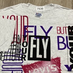 Levis Shirt XL 90s 00s Y2k 501 Button Your Fly Western Cowboy Mega Print AOP Tee
