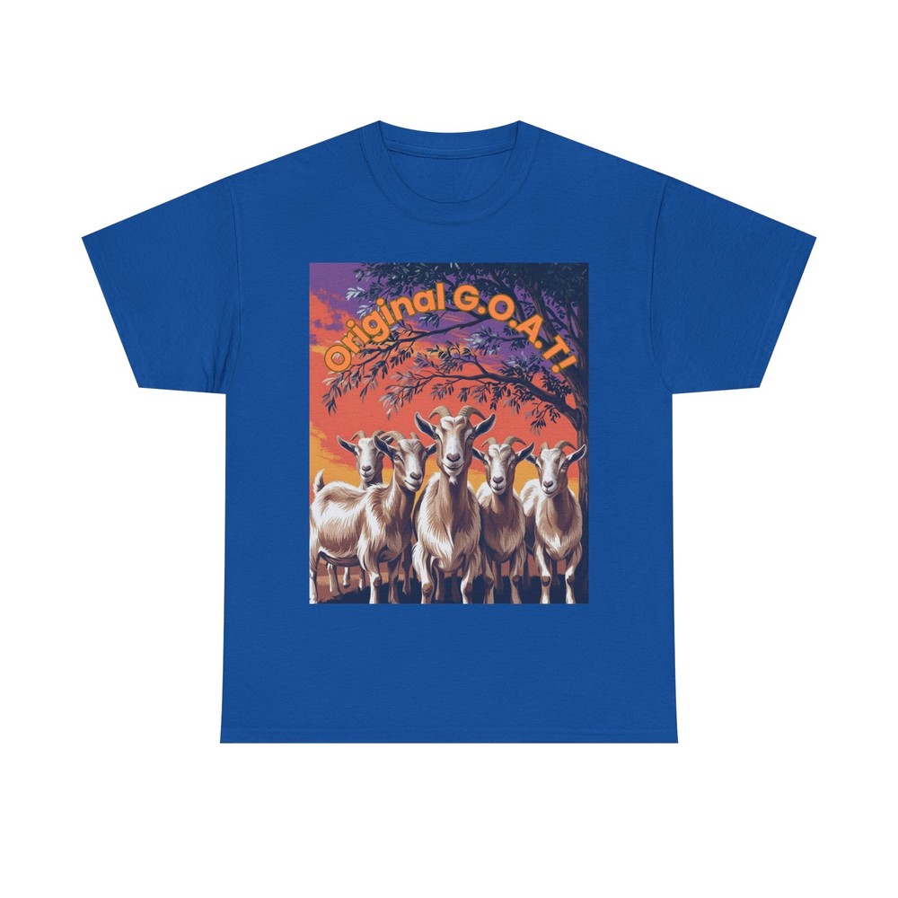Original G.O.A.T! Goat Herd Sunset Graphic Tshirt Gildan Choose Size & Color