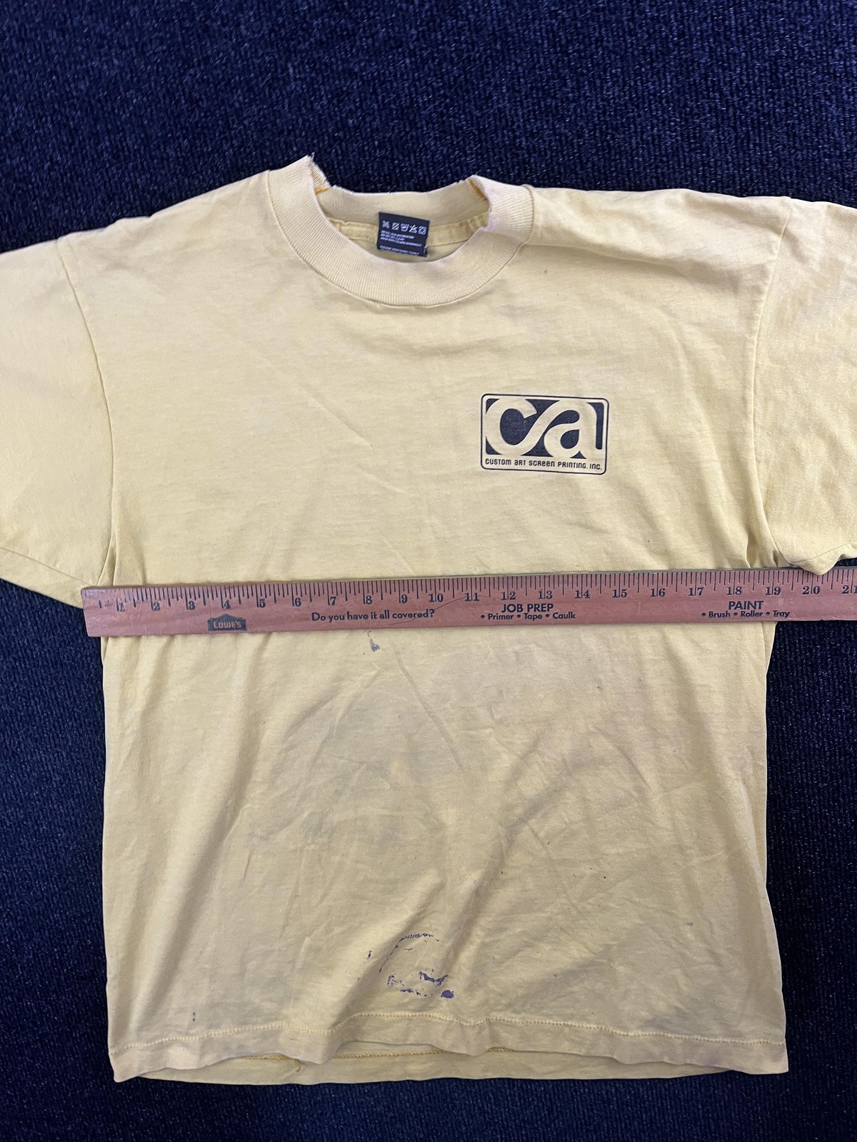 Vintage Custom Art Screen Printing Shirt Mens Large Promo 50/50 Made USA 90s gallery