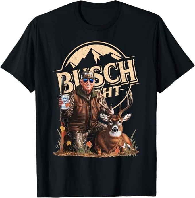 Trump Deer Hunting Beer Drinking Funny Camo Hunter T-Shirt - H383 gallery