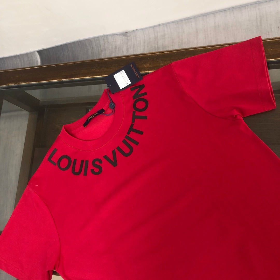 New Moncler Red Summer Crew-Neck Short-Sleeve Shirt M gallery