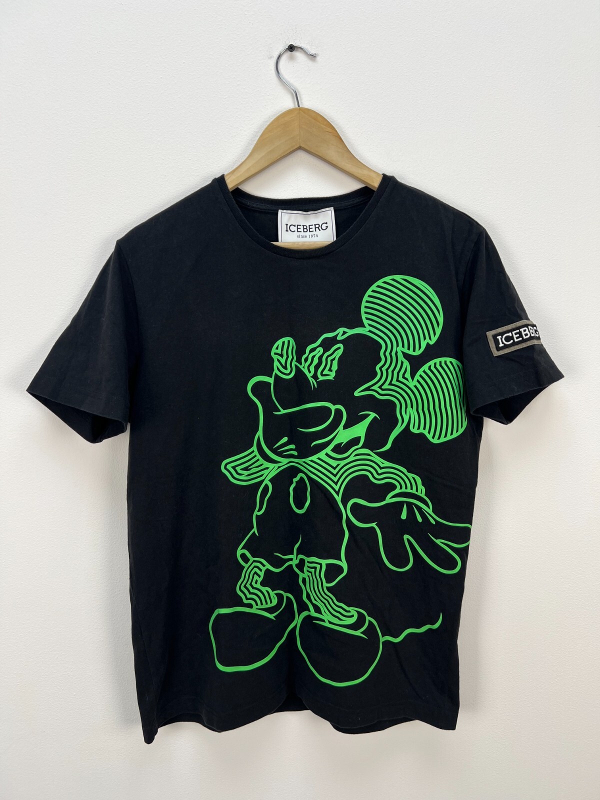 Iceberg Mickey Mouse Crew Neck T-Shirt Mens Size fit M/L gallery