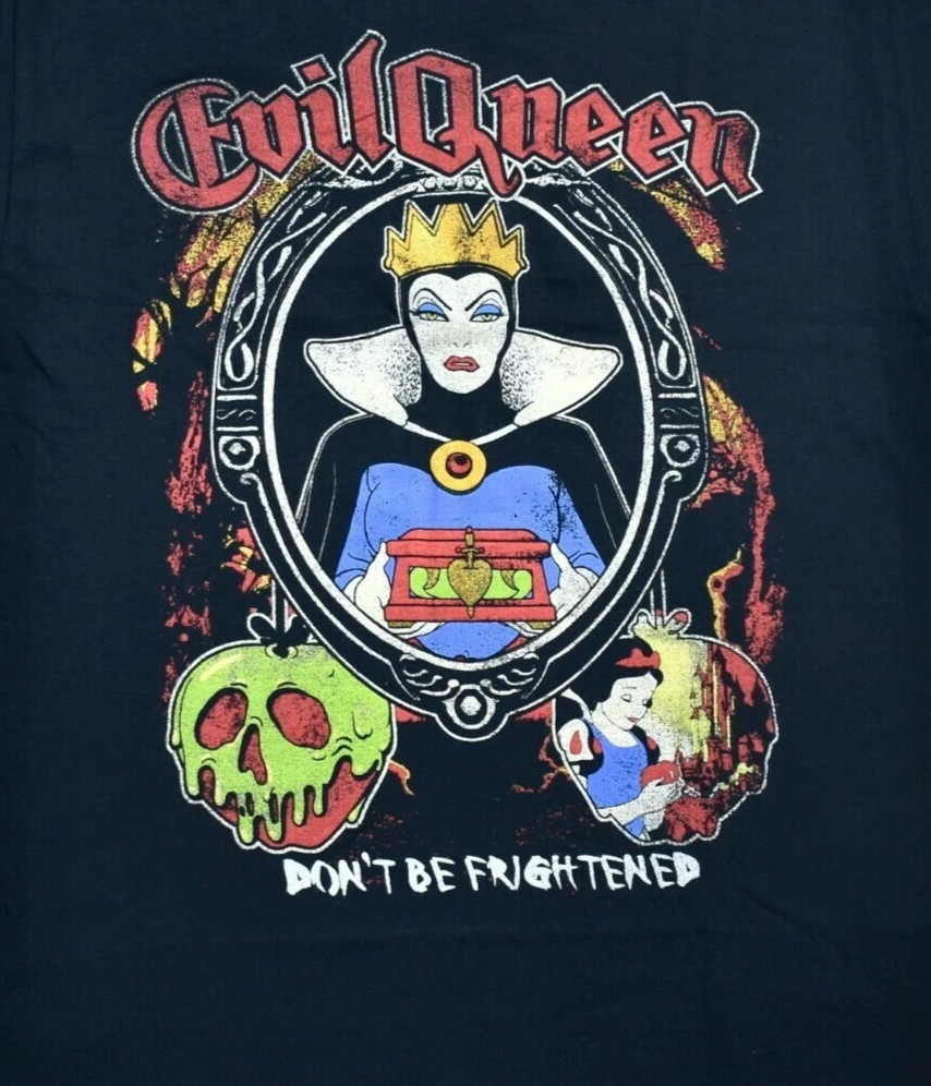 Disney Villains Mens Snow White Evil Queen Don't Be Frightened Shirt NWT Small gallery