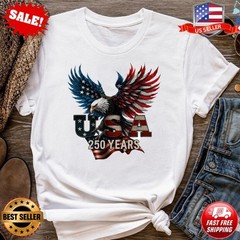 USA 250 Years Majestic Eagle Shirt America 250th Anniversary T-Shirt S-5XL