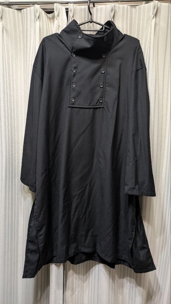 NOT CONVENTIONAL Stand Collar Pullover High Neck Shirt Black Free Size