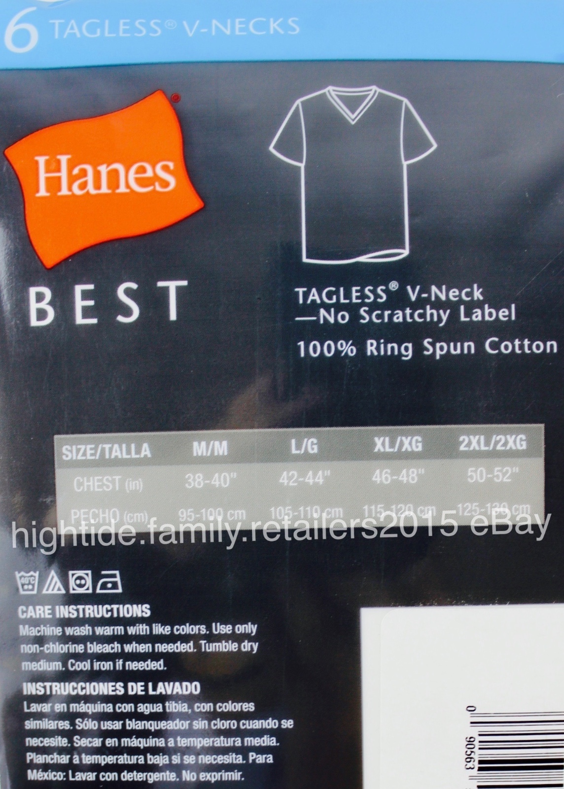 Hanes Best Men's V-Necks Tagless Undershirt Underwear T Shirt Tee White, 6 Pack gallery
