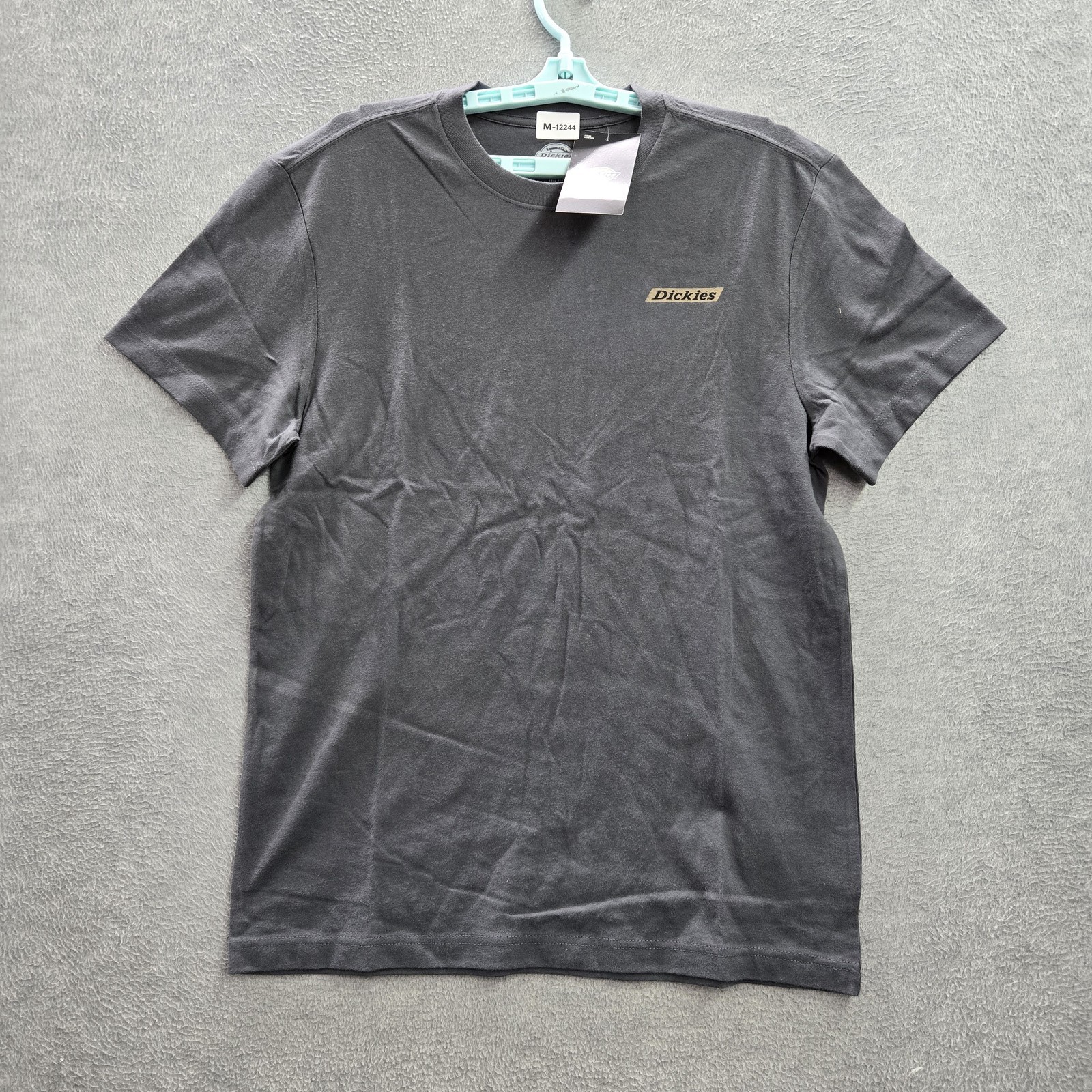 Dickies Men Shirt M Gray Camo Logo Graphic Print Short Sleeve Crew Neck NWT gallery