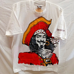 RARE L SINGLE STITCH DOUBLE SIDED PRINT CAPTAIN MORGAN USA T-SHIRT UN-WORN PROM
