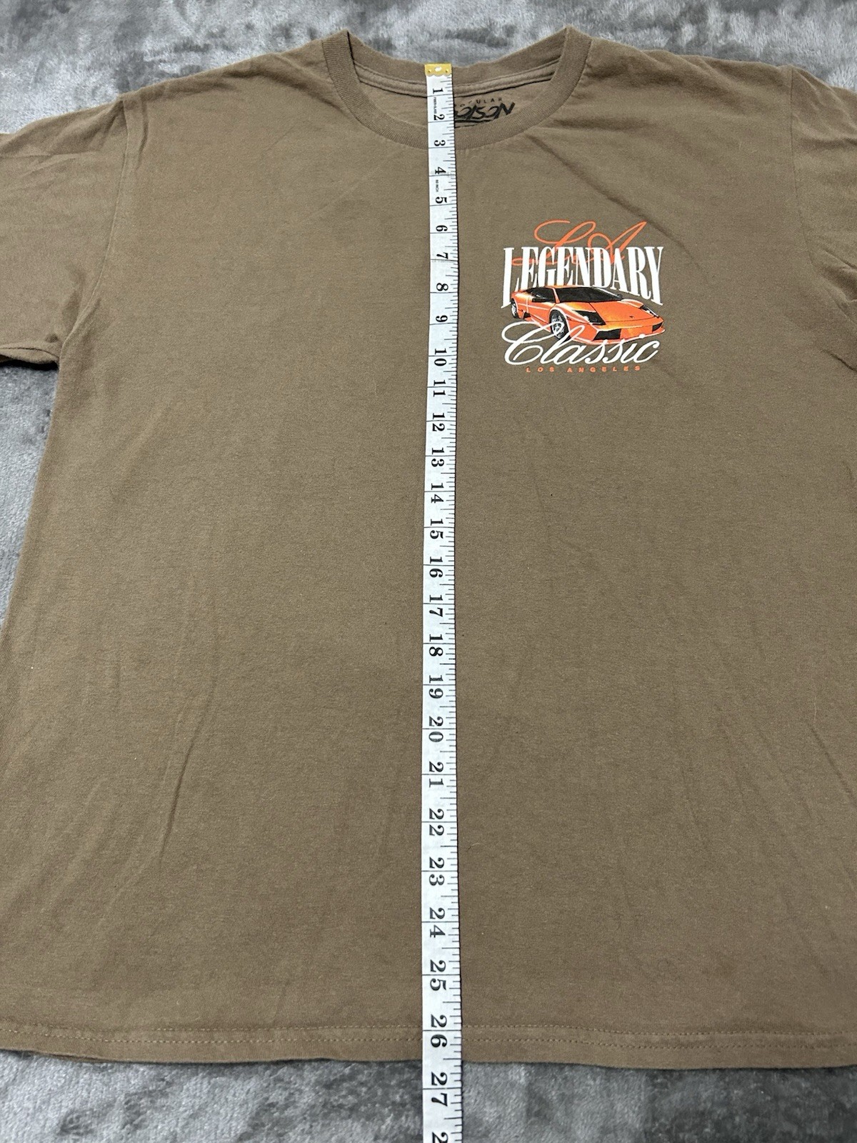 Popular Poison Men's Brown Cars Graphic Print Short Sleeve Crew Neck T-Shirt L gallery