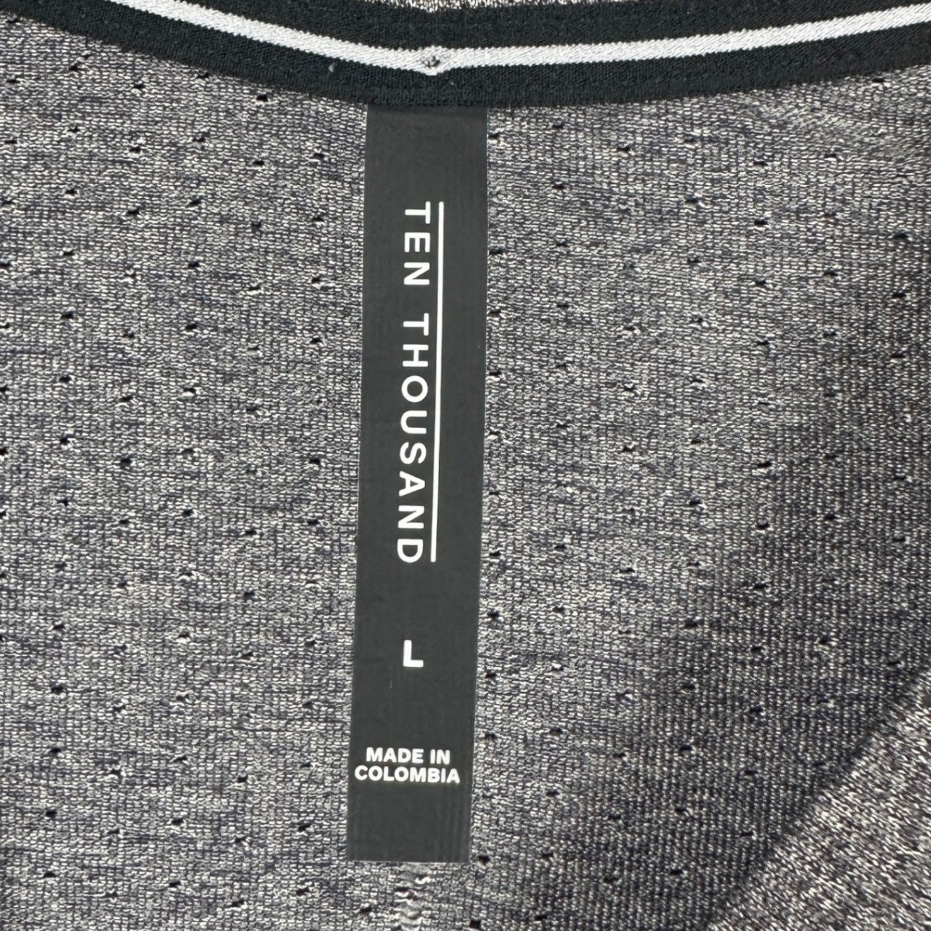 Ten Thousand Adult Mens The Seamless Tee T-Shirt Large Grey Crewneck Nylon Blend gallery