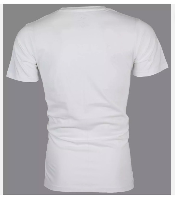 ARMANI EXCHANGE White DIAGONAL STRIPE Short Sleeve Slim Fit Designer T-shirt NWT gallery