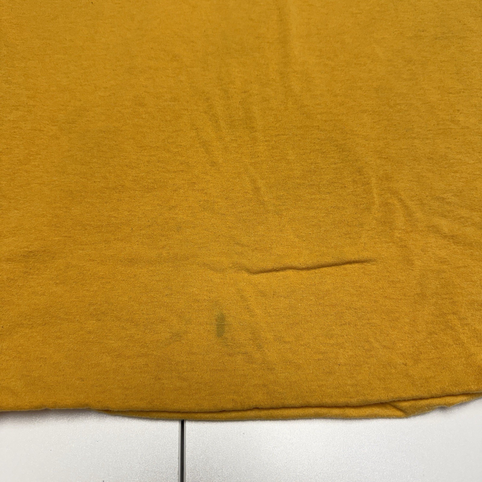 Vintage 90s Double Face Phys Ed T Shirt Mens XL Red/Yellow USA gallery