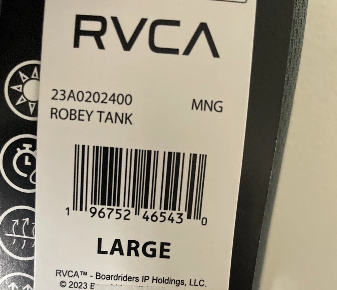 New RVCA Sport Active Tank Top Gym Running Street Style Men's Shirt Size L gallery