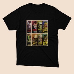 Poll – Universal Monsters American Logo T-shirt Black Size S to 5XL