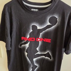 AND1 Shirt Black Performance And One Jumpman Graphic Short Sleeve Basketball M