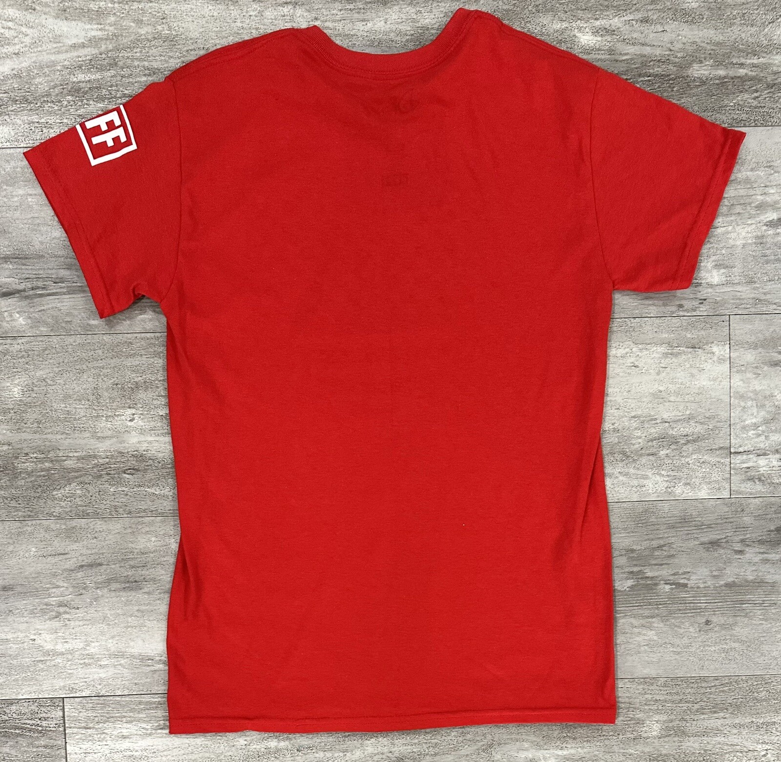 Disney Mens T-Shirt Red Logo Neff Mickey Too Many People Grow Up Size Small gallery