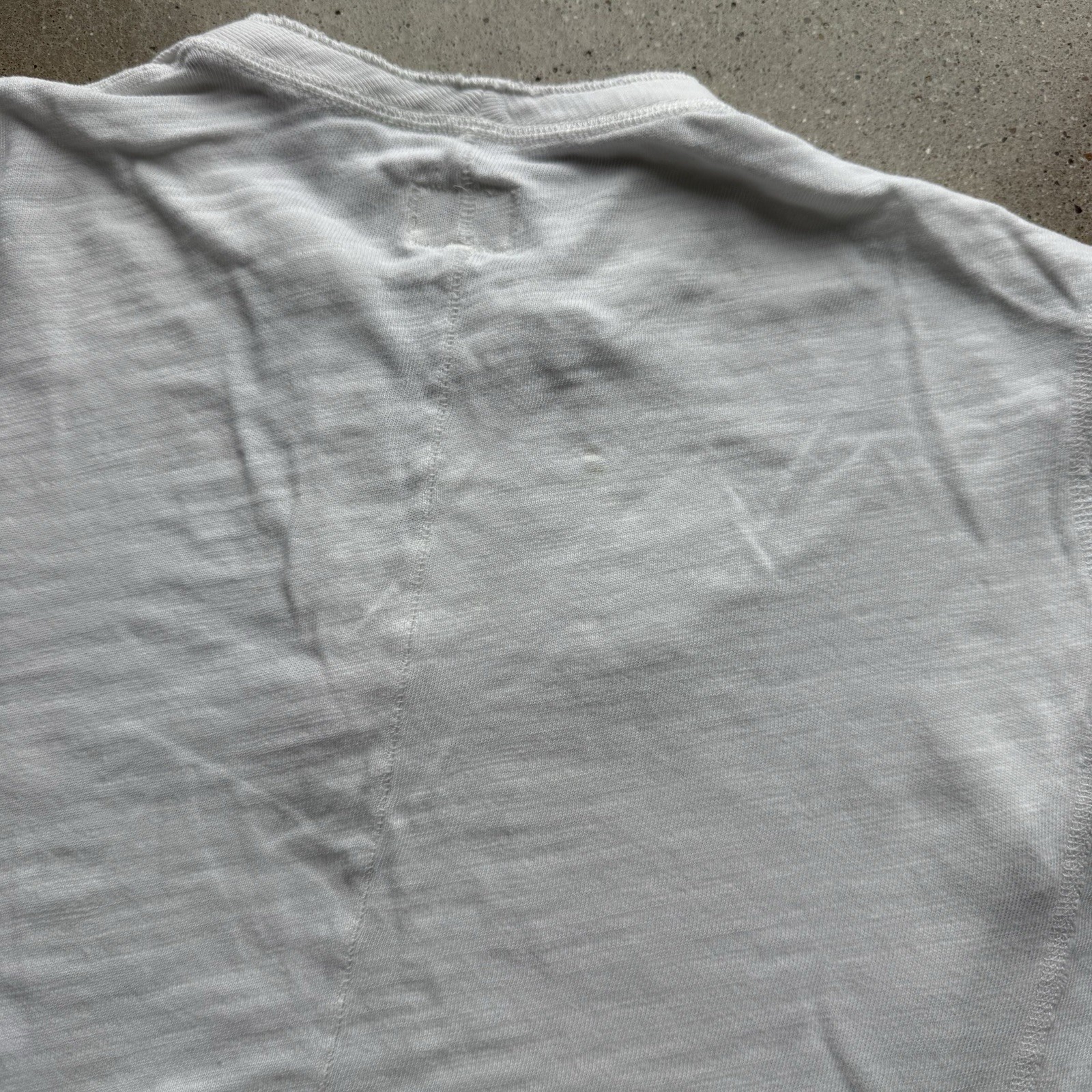 Rag & Bone Classic Henley Shirt Mens Size Small White Peruvian Cotton gallery