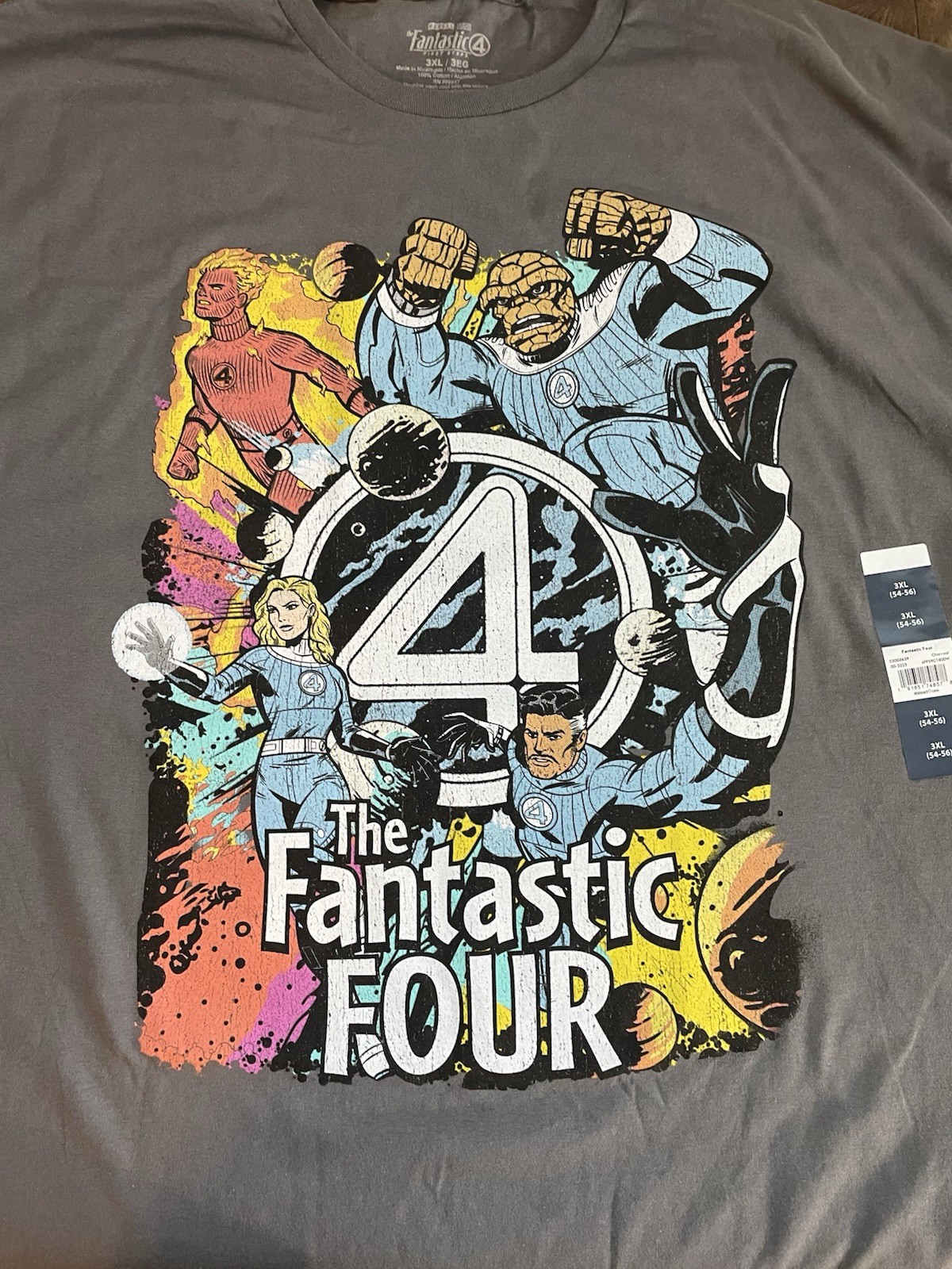Marvel Fantastic Four 4 T-Shirt - Retro Graphic Tee Street Style Thing 3XL 54-56 gallery