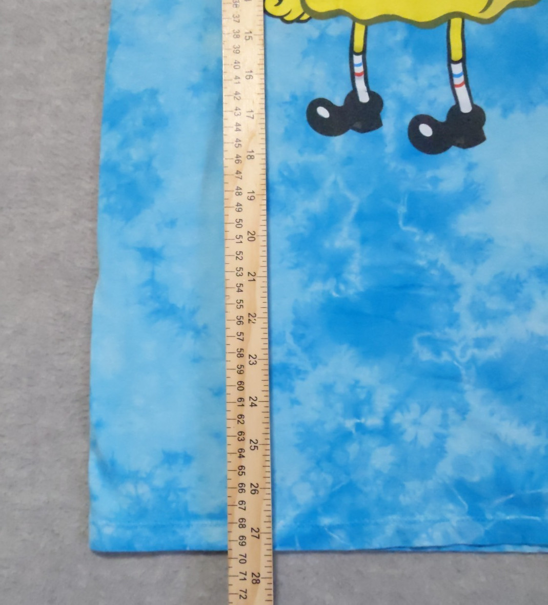SpongeBob Square Pants Men's Tye Die T shirt Blue Size Medium Nickelodeon Tee gallery