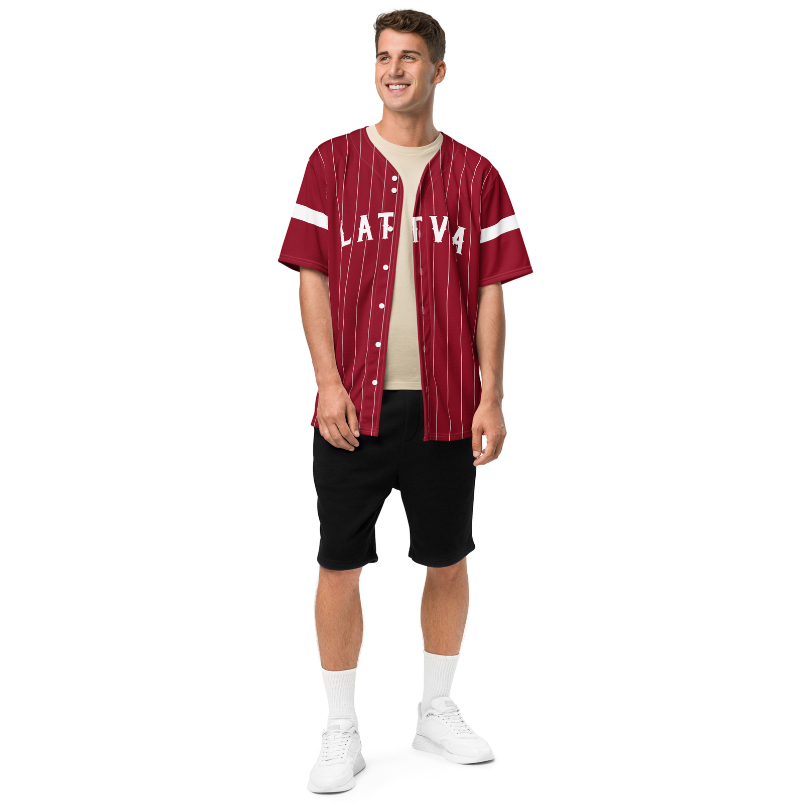 Latvia Baseball Jersey, Adult Unisex, Moisture Wicking, Eco Friendly gallery