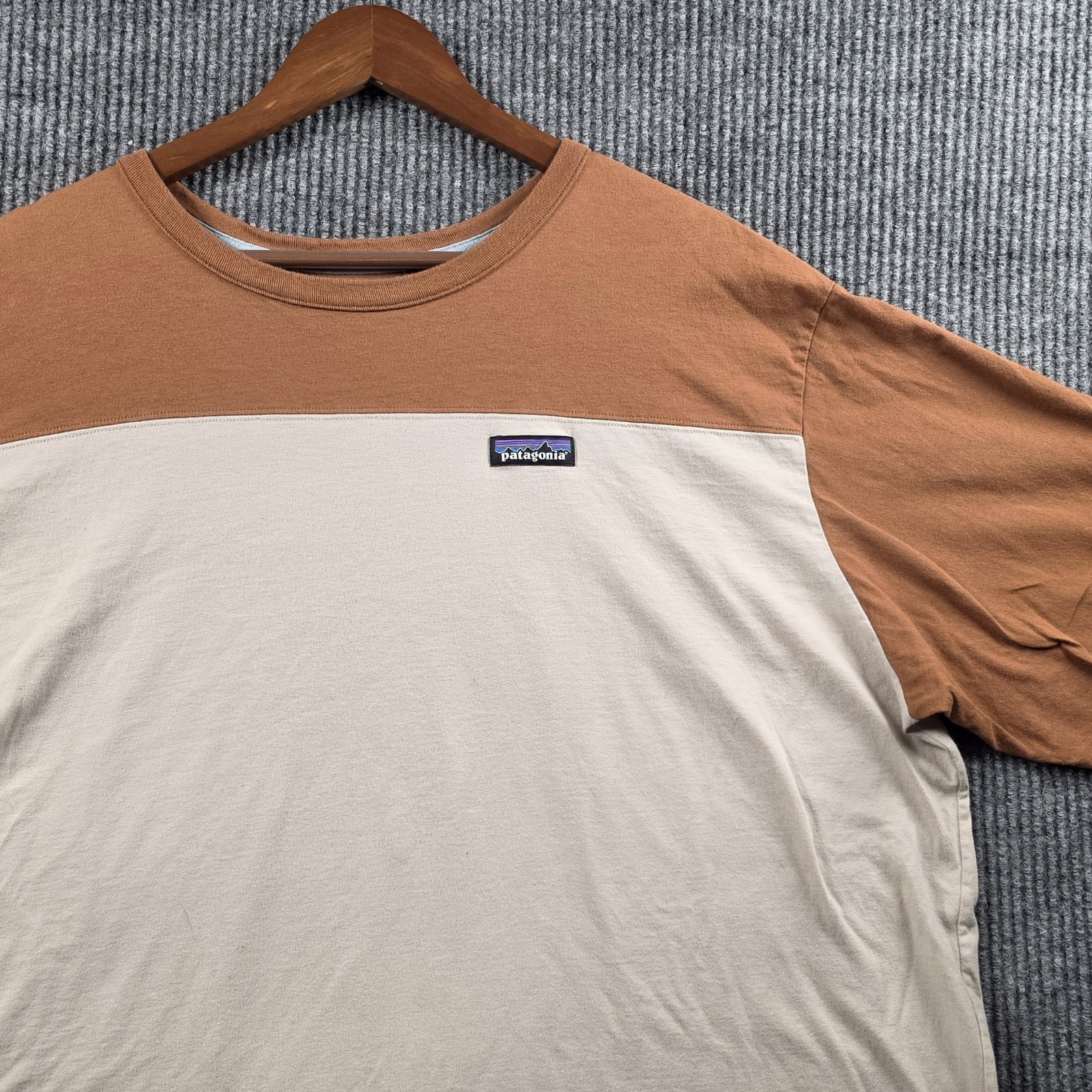 Patagonia Mens XXL Colorblock T-Shirt Organic Cotton Short Sleeve Tee Gorpcore gallery