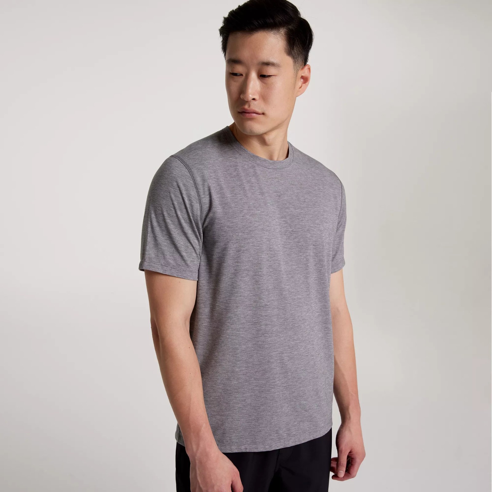 VRST Men’s Short Sleeve Icon Tee Silver Shadow Heather Size L