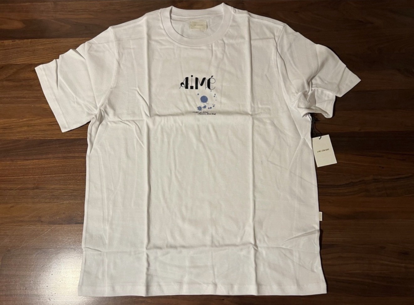 Aime Leon Dore ALD Ink Splatter Studio Graphic Logo Tee Size XL White T-Shirt gallery
