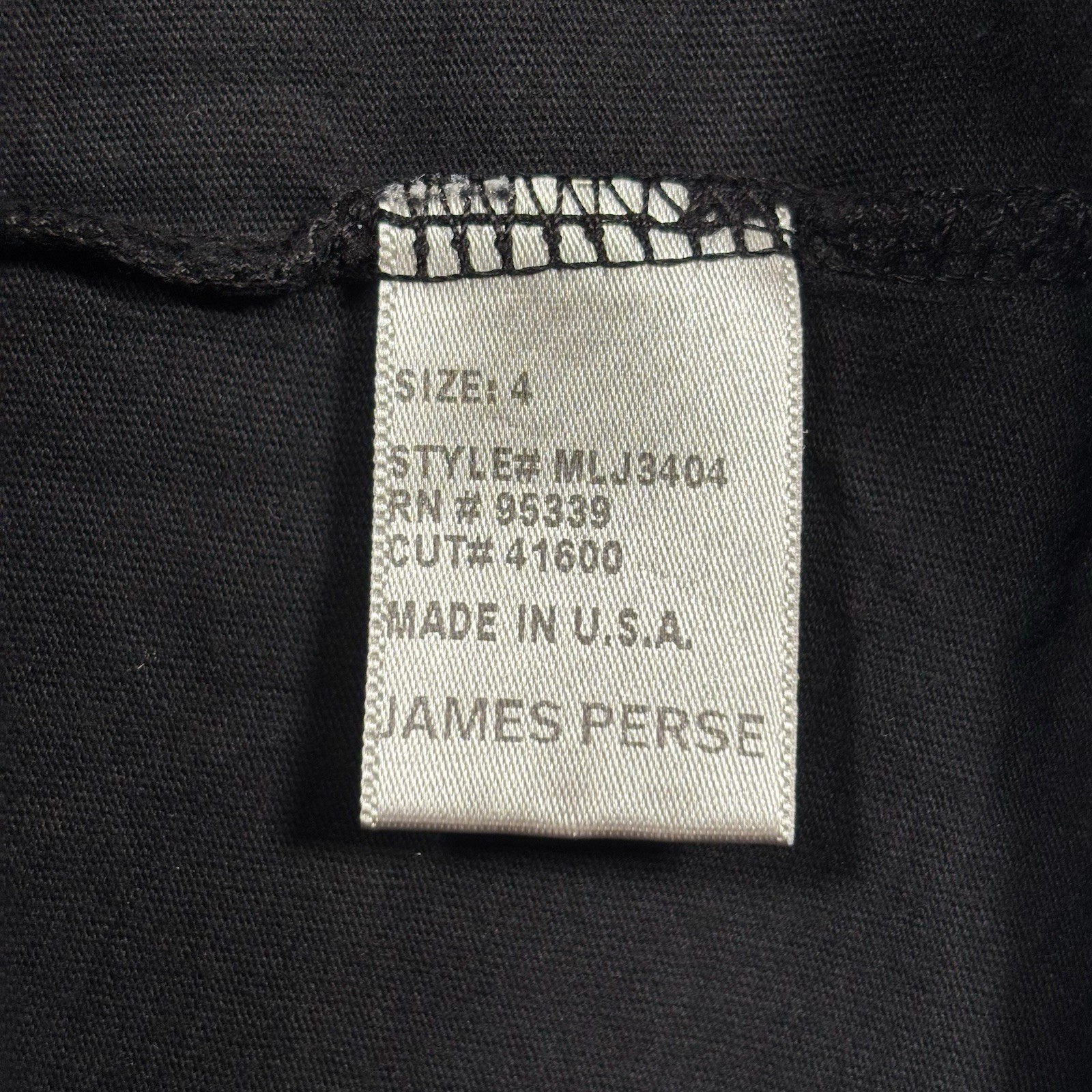 James Perse Lightweight Jersey Tee Shirt Mens 4 XL Black Faded Old Money gallery