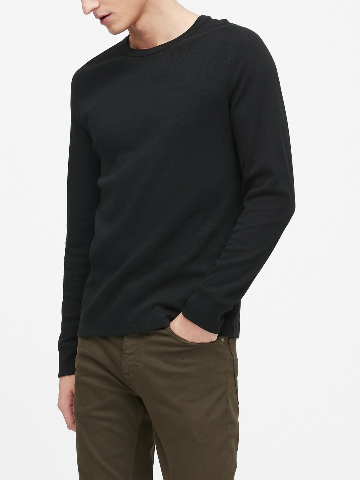 BANANA REPUBLIC Men's Core Temp Waffle Knit Thermal T-Shirt #49135-8# K,11 gallery