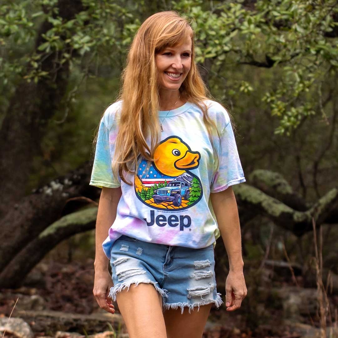 Jeep Adventure Duck tie dye T-Shirt Size 2XL Jedco licensed gallery