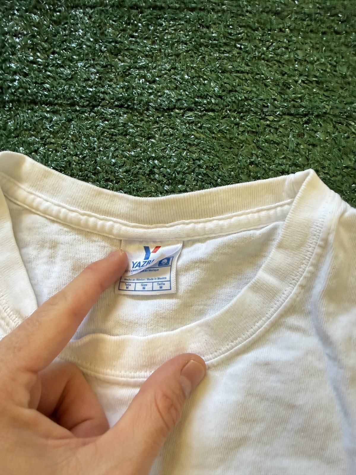 Vintage y2k Cozumel Mexico Underwater Ocean Fish White Graphic T Shirt M Flaw gallery