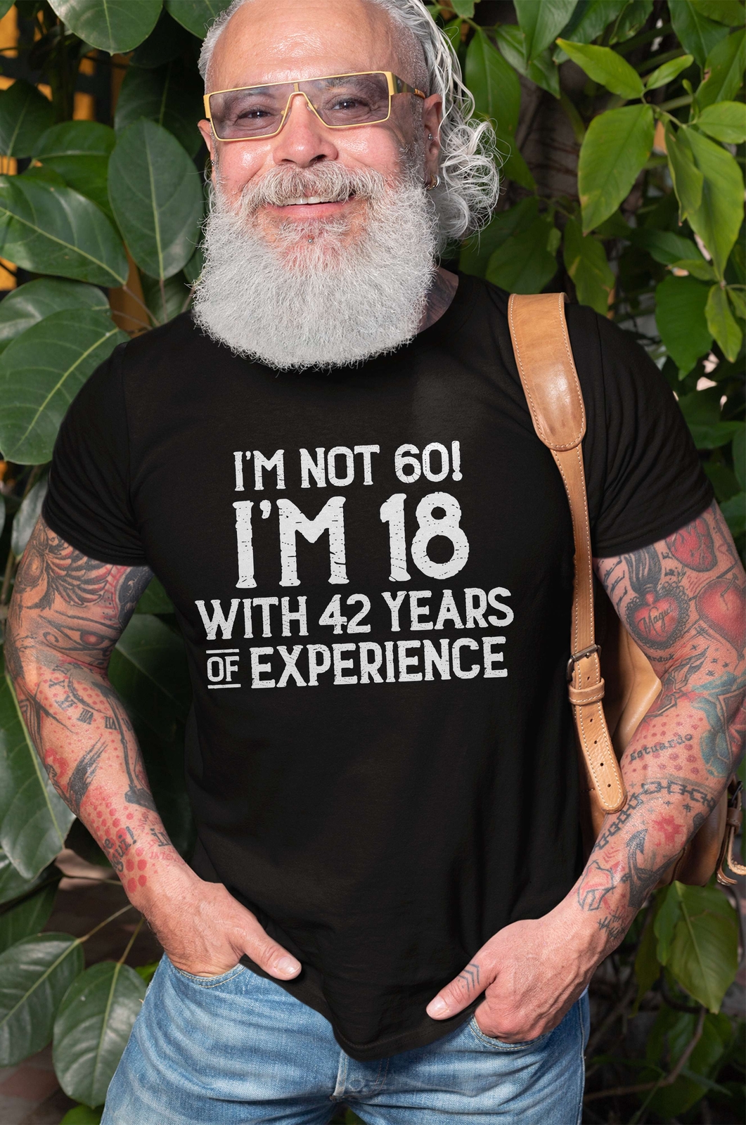 Men's Funny 60 year anniversary T-shirt Papa Grandpa Dad Father's day Gift Tee gallery