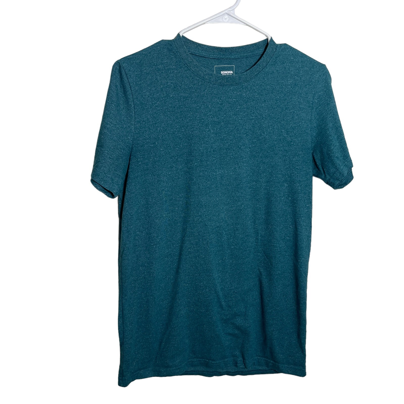 Sonoma T-Shirt Men’s Small Blue Heather Short Sleeve Crew Neck Tee Cotton Top