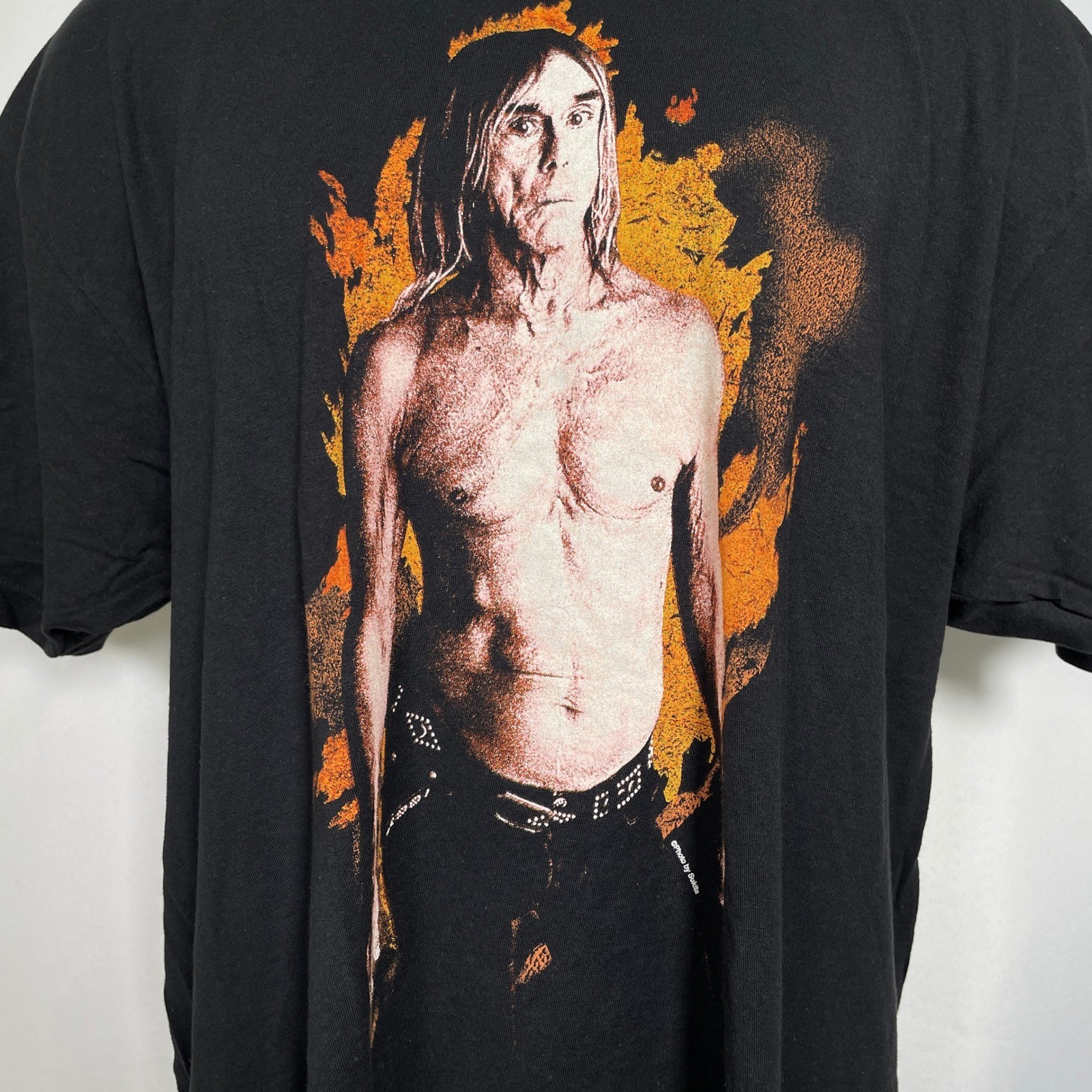 Iggy Pop The Stooges Punk Rock Music Thread Shop Black T-Shirt Men's 2XL gallery