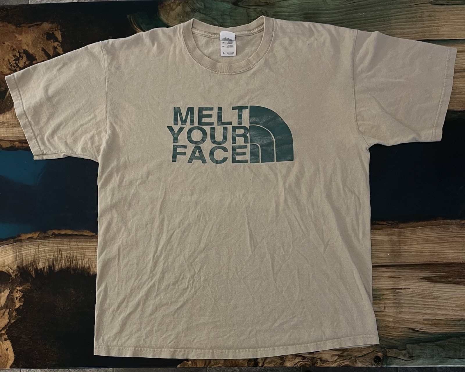 Melt Your Face The North Face Parody T-Shirt XL Short Sleeve gallery