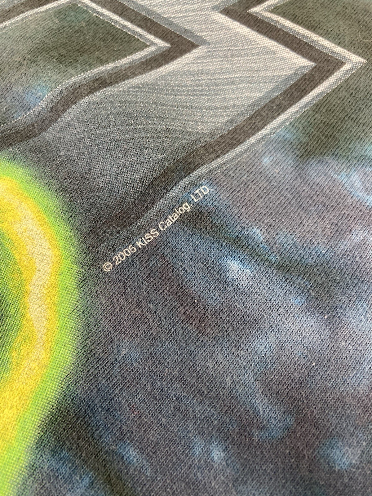 LIQUID BLUE KISS ROCK T-SHIRT MULTICOLOR TIE DYE VINTAGE 2005 MENS SIZE M VGC! gallery