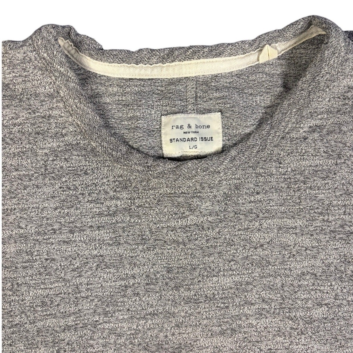 Rag & Bone New York Standard Issue Men's Large Gray Short Sleeve Shirt Cut 13600 gallery